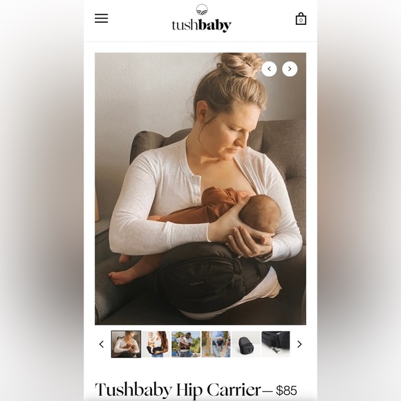 -SOLD- TushBaby baby / toddler hip carrier - Picture 4 of 10
